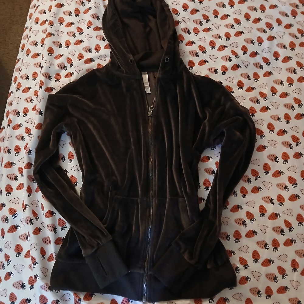 Brown Volure Zip up